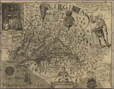 Smith's Map of Virginia